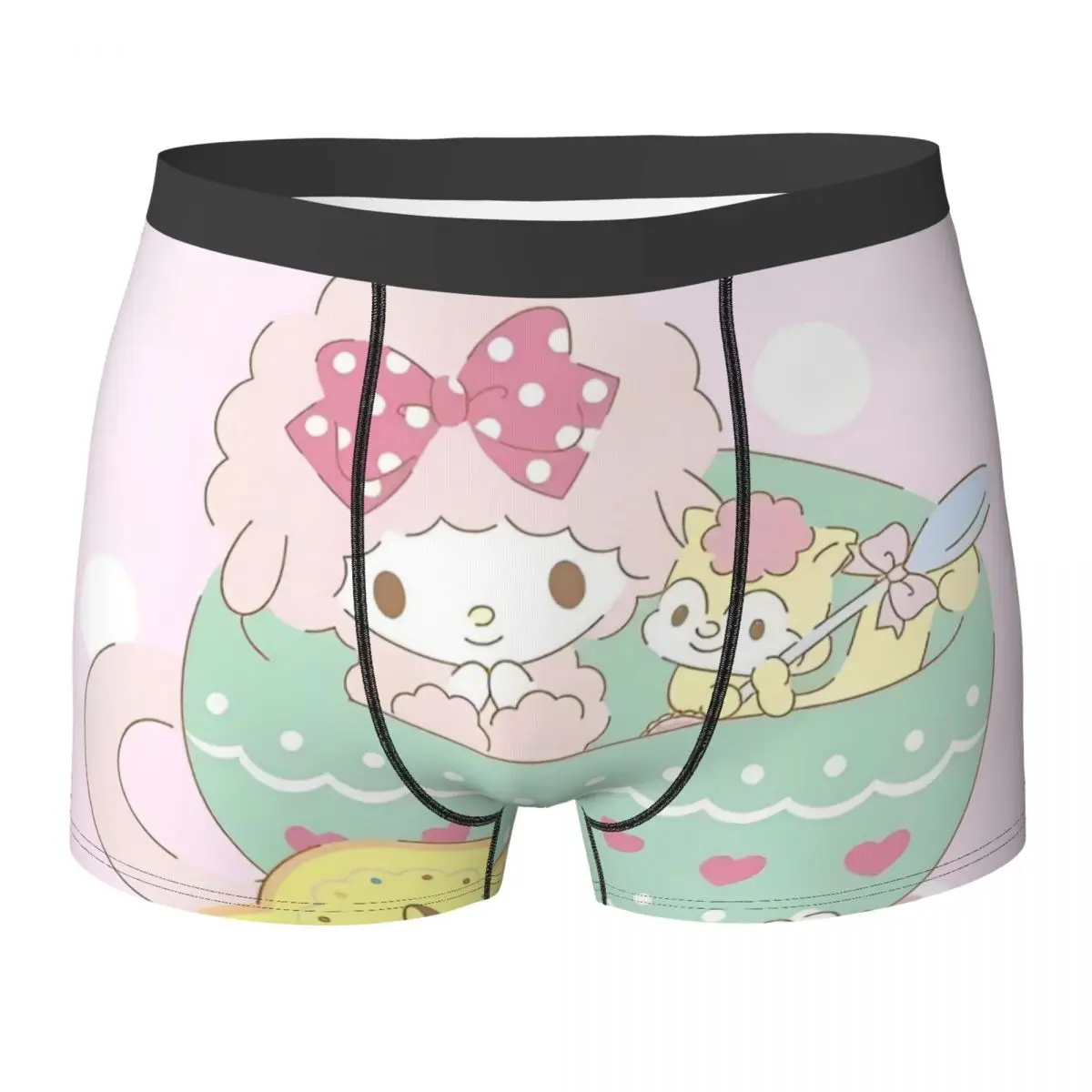

Pom Pom Purin мультяшные трусы-боксеры, качественные мужские эластичные шорты-боксеры с принтом, большие трусы