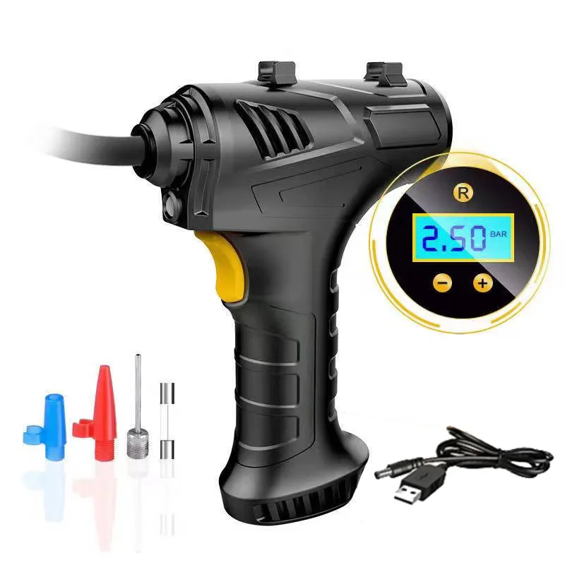 Rechargeable Air Compressor Inflatable Pump 120W Portable Air Pump Digital Car Automatic Tire Inflator Equipment