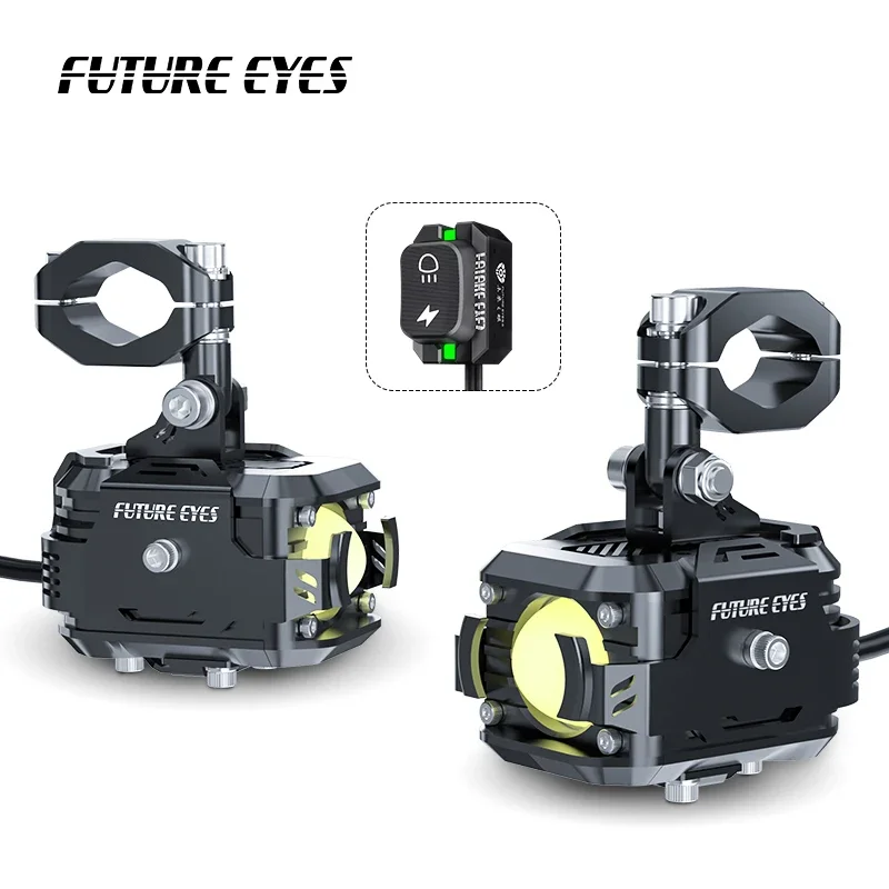 FUTURE EYES F150 60W Wired Backlight Switch Auxiliary Kits LED Motorcycle Fog Light！！