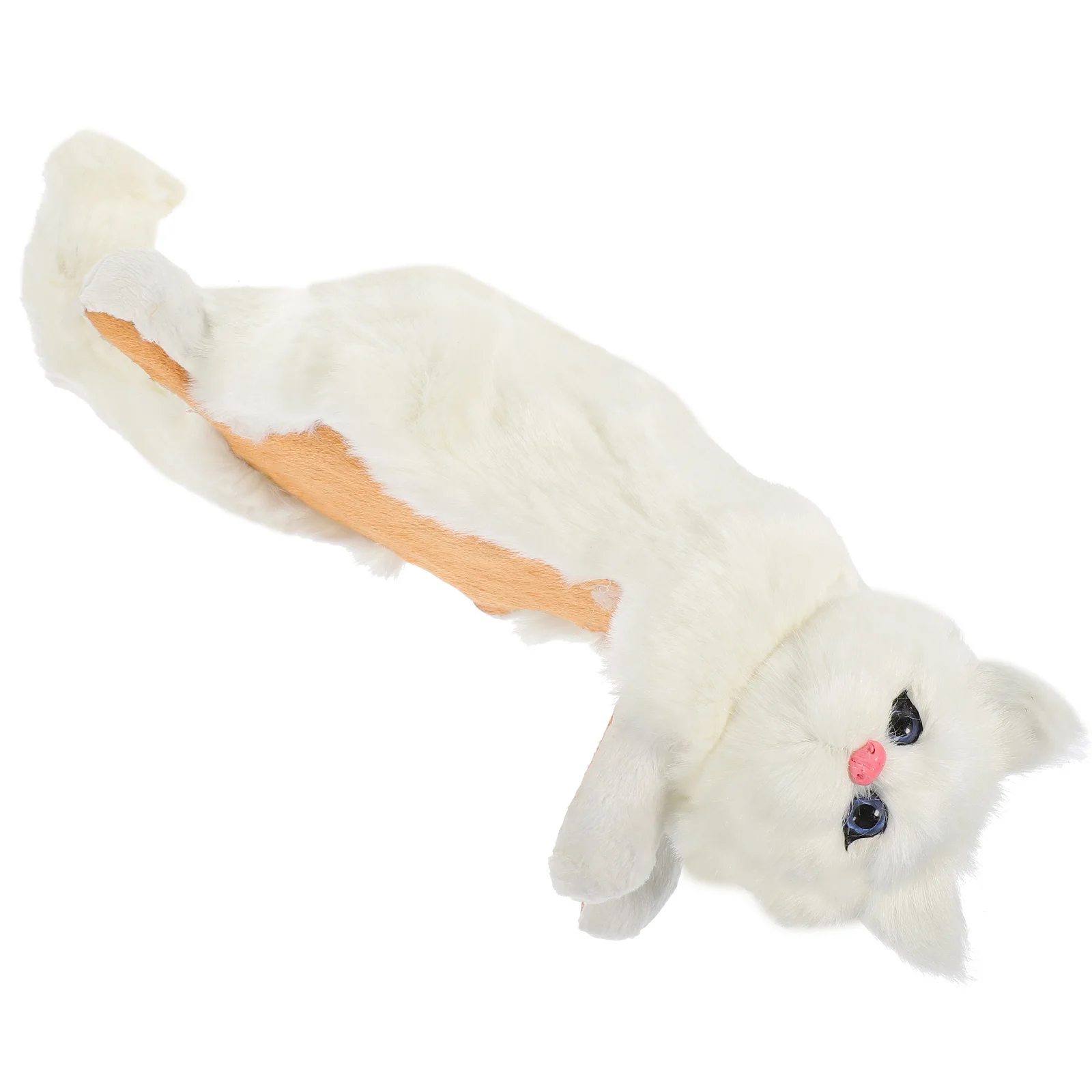 

Simulated Cat Decor Adorable Fake Animal naments Home Office Bookshelf Cabinet Pendant Lifelike Display Home AccessoryCat