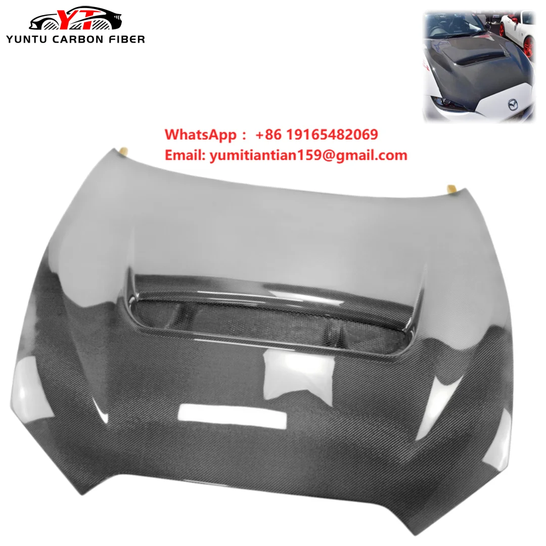 YT Carbon Fiber Hood for MX5 ND Convertible 2016-2022 Black