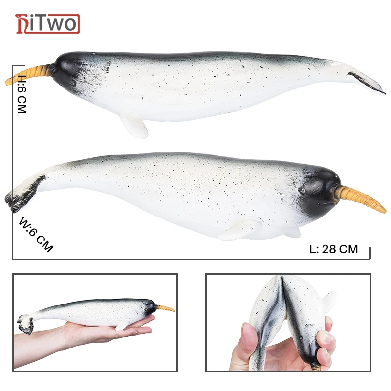 Big Size Soft Rubber Sea Life Simulation Action Figure Animal Model Toys for Children Kids Whale Figures Collection Educational