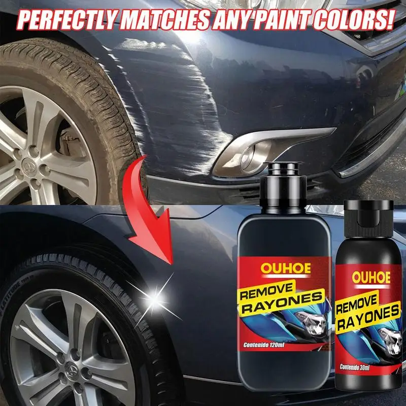 

Car Paint Scratch Remover Repair Agent 30ml/120ml Car Paint Polishing Kit With Sponge Car Paint Refurbishment Liquid Wax