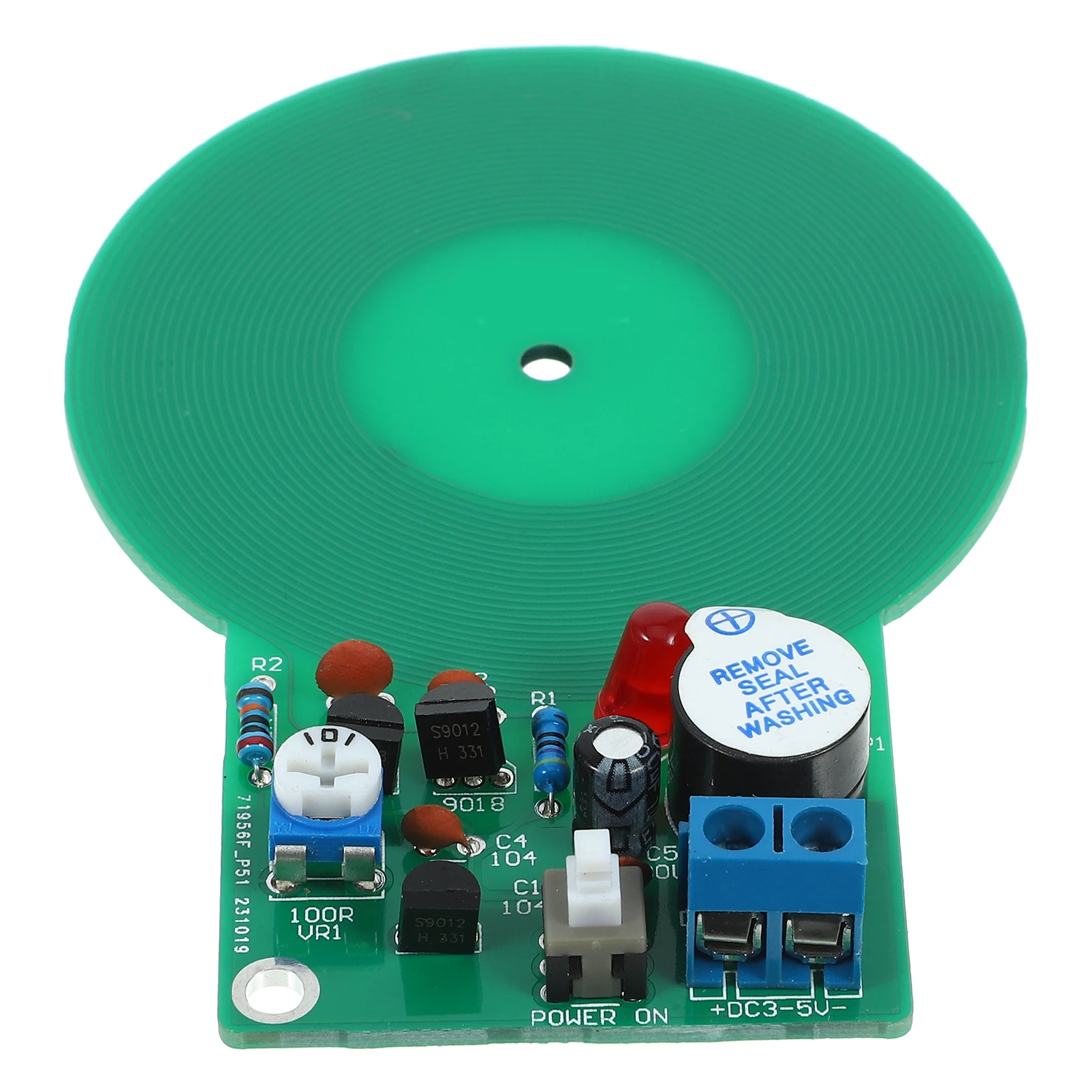 

2 Sets Electronic Welding Practice Board Metal DIY Kits Soldering Projects Green Clock Portable Lightweight Educational