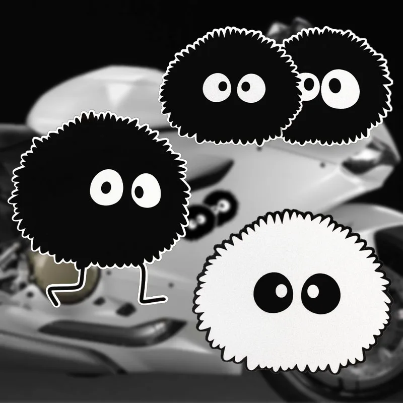 JDM Cartoon Briquettes Decal 1PC Cute Kawaii Style Waterproof Sticker for Motorbike Car & Scooter
