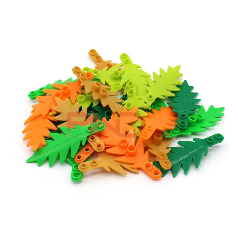 20pcs Moc Garden DIY 6148 Plant Tree Palm Leaf Small 8x3 Enlighten Building Blocks Bricks Compatible with Assembles Particles