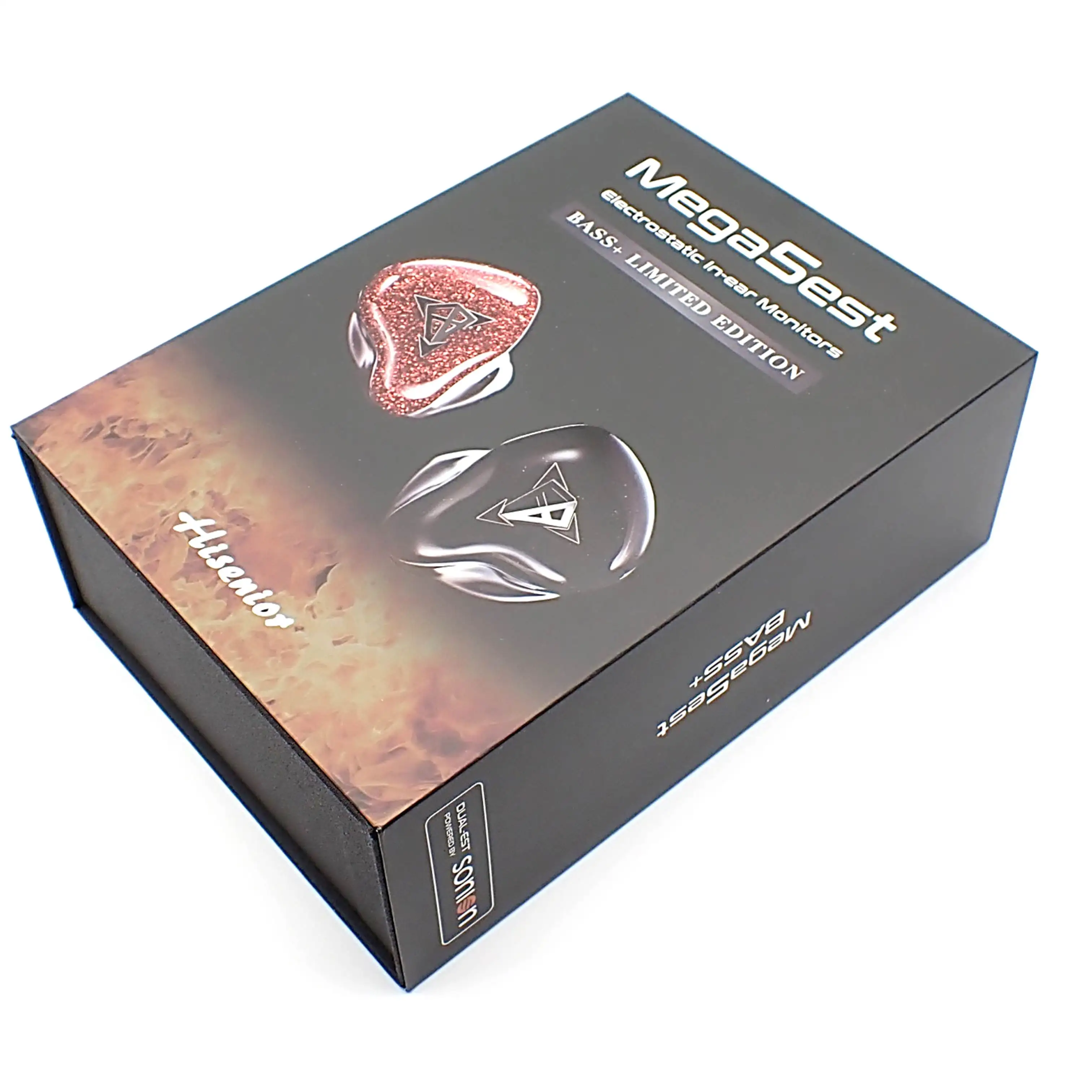 Hisenior Mega5Est Bass+ إصدار محدود 2EST + 2BA + 1DD Tribrid 5-Drivers Hybrid Audiophile Sub-bass IEM HiFi سماعة أذن داخل الأذن