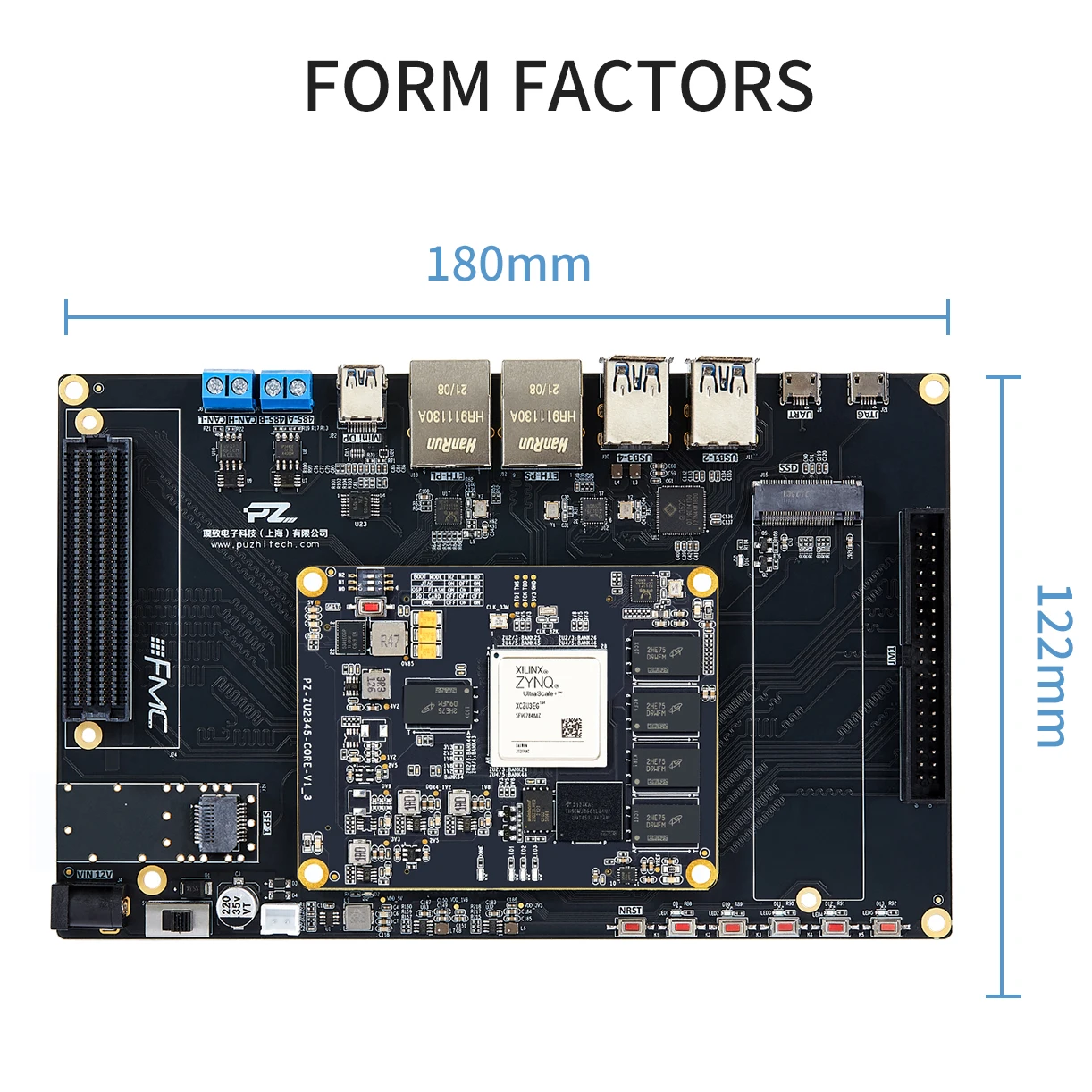 Puzhi ZU3EG-FL Evaluation Kit Xilinx ZYNQ UltraScale XCZU3EG FPGA Development Board