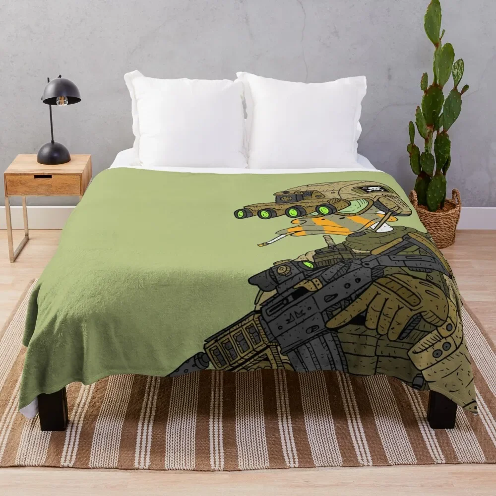 

special forces duck. army soldier. Throw Blanket Luxury Throw Plaid Luxury Designer Flannels Blankets