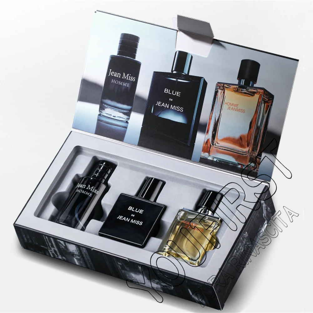 ​High Quality 90ml Men Perfume Hombre Gift Box 3pcs Set Colognes Scent Fascination Man Perfumes Masculinos Lasting Parfum Heren