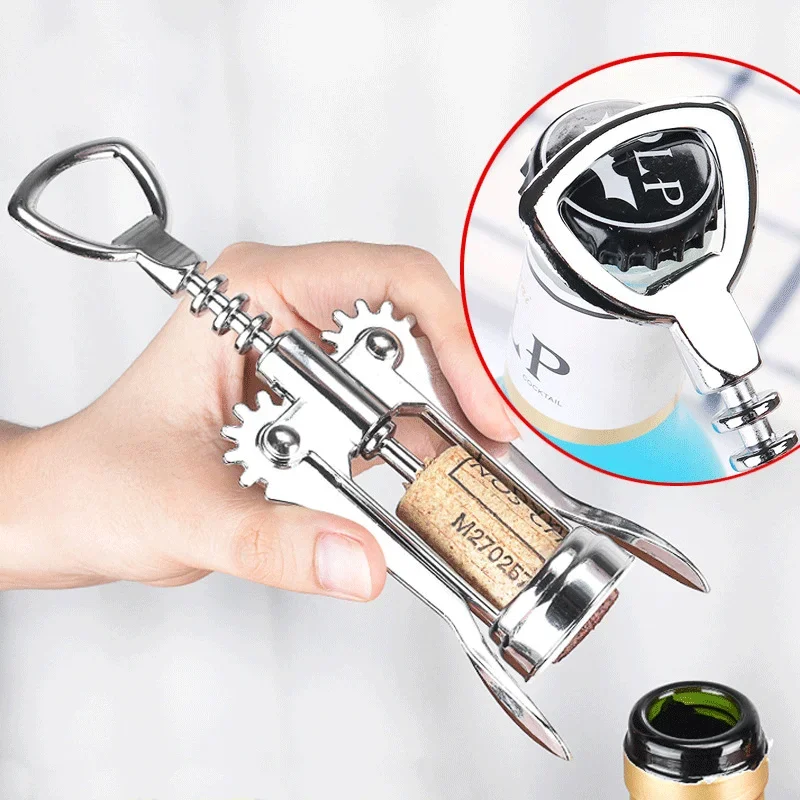 A Variety of Red Wine and Champagne Corkscrews, Home Commercial Zinc Alloy Material, Wine Opening Tools, Kitchen Accessories