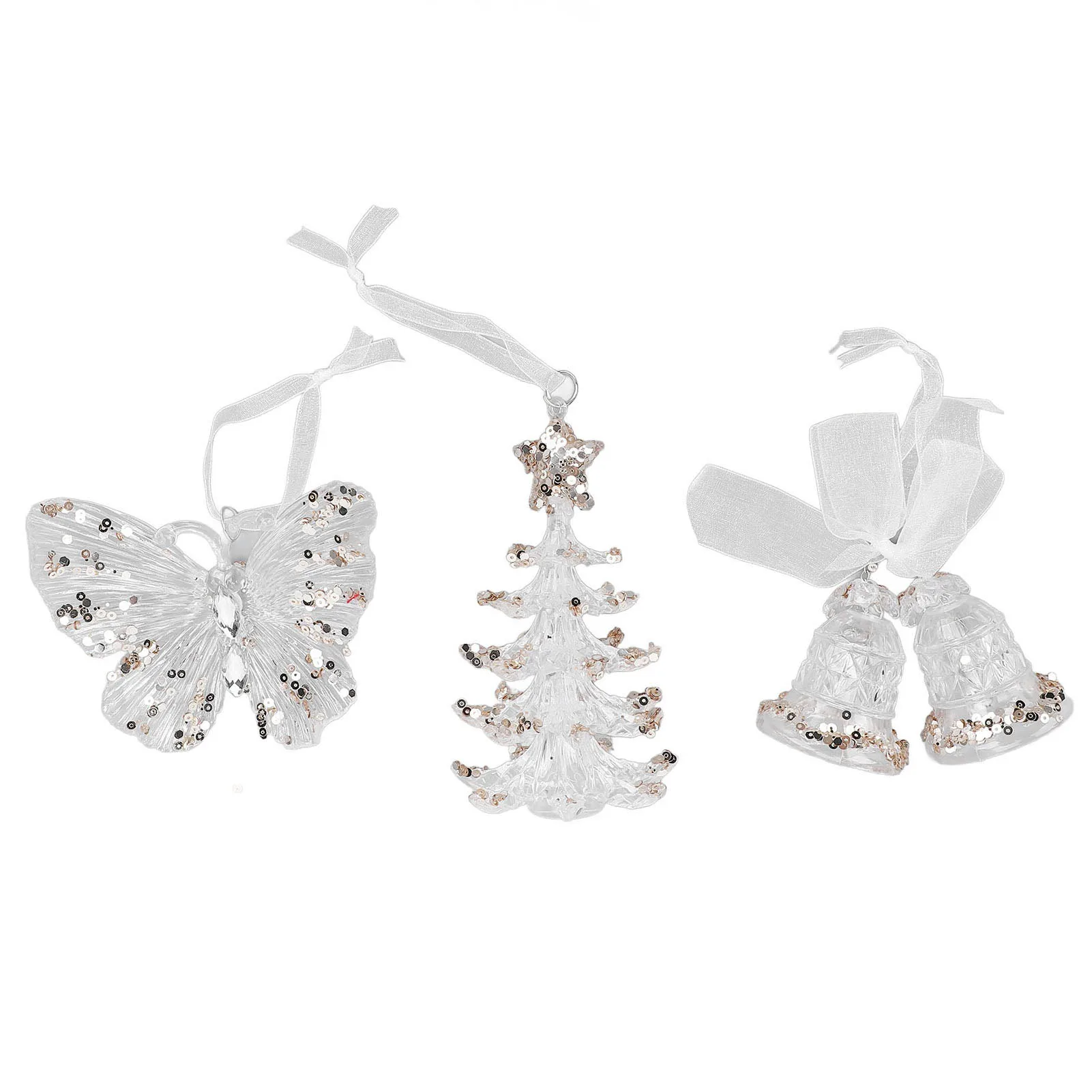 3Pcs Xmas Bells Tre…