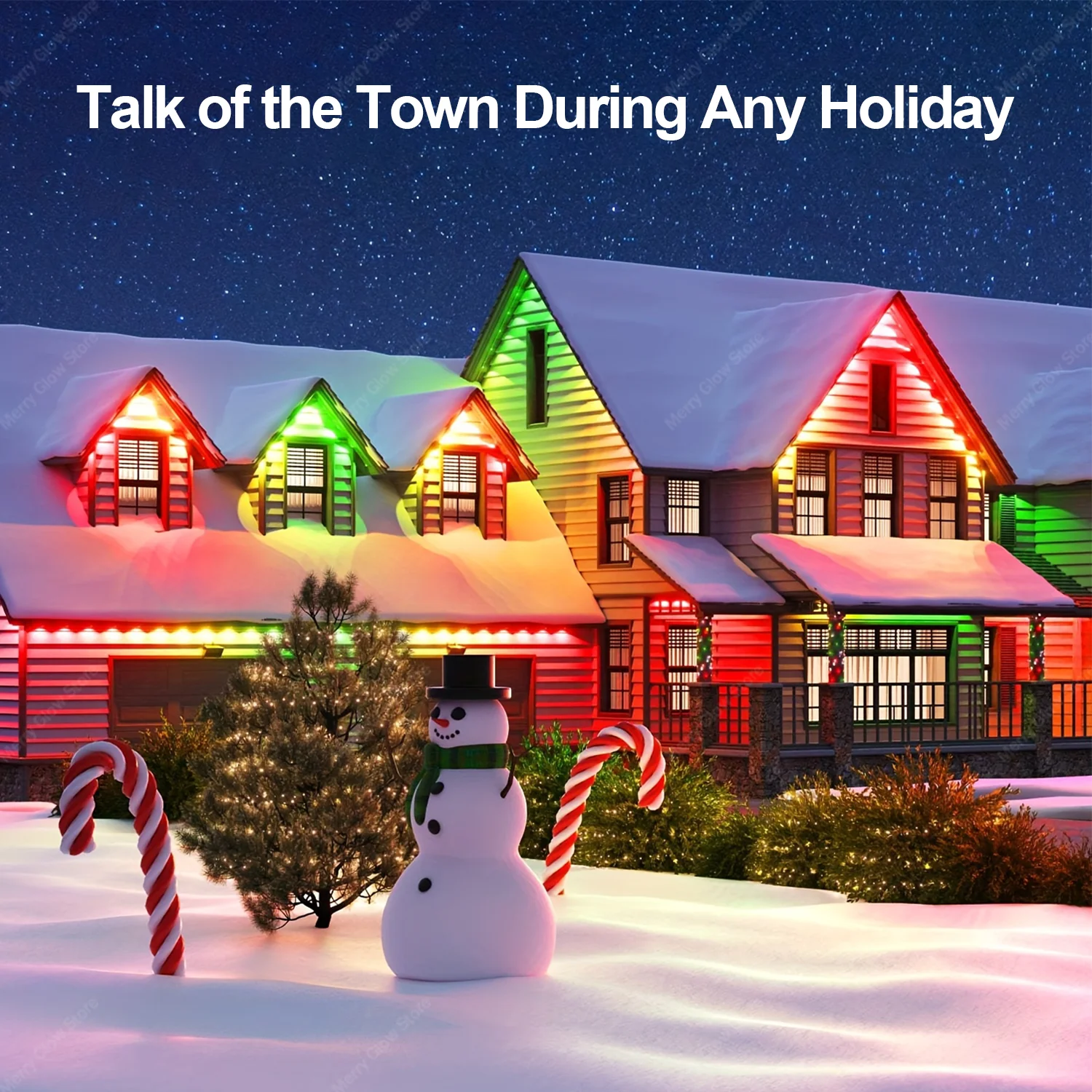 60 متر 120LED الذكية في الهواء الطلق سلسلة أضواء IP67 مقاوم للماء App التحكم RGBIC لتقوم بها بنفسك مزامنة الموسيقى للفناء إيف الطرف إضاءة ديكورية