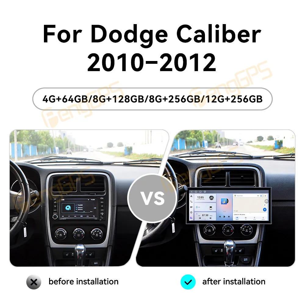 Touch Screen Car Radio For Dodge Caliber 2010–2012 Android GPS Automotive Multimedia Auto Radio Stereo Receiver Head Unit
