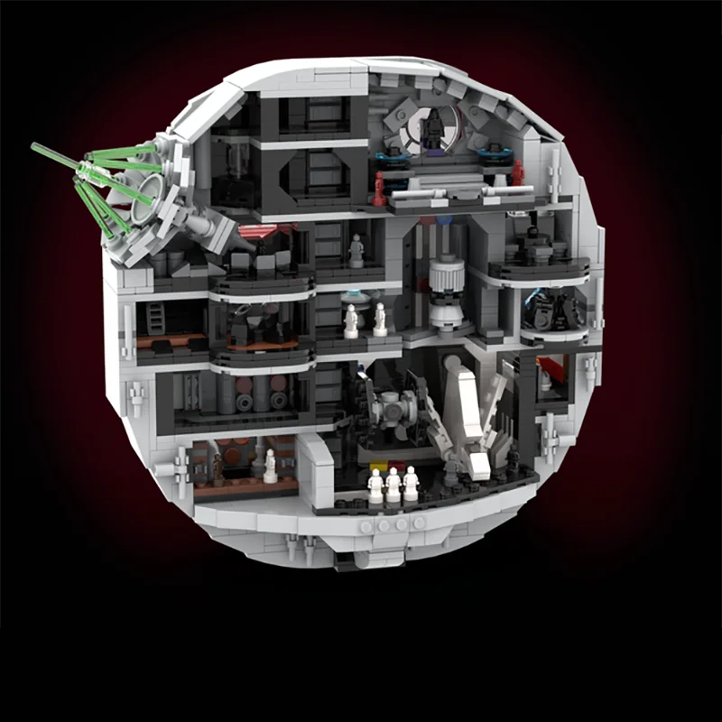1358 pezzi MOC famoso film UCS Death Star modello di scena architettonica - fai da te assemblato giocattolo da costruzione regalo di compleanno per bambini