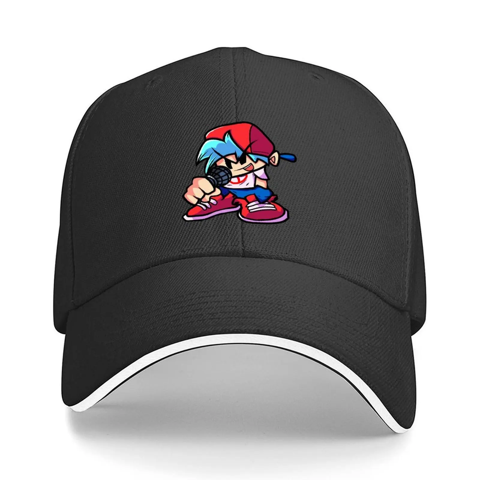 

BoyFriend FNF Detailed Version Baseball Cap Beach Bag hard hat black Winter hat Female Men's