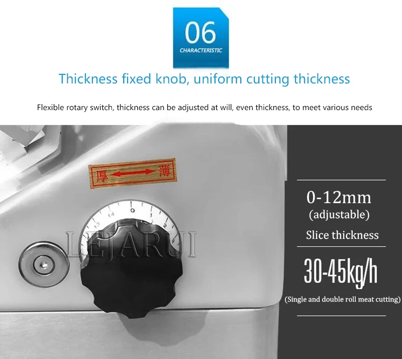 

Commercial Electric Food Slicer Lamb Beef Slicer Freezing Meat Cutting Machine Mutton Rolls Cutter Adjustable Thickness