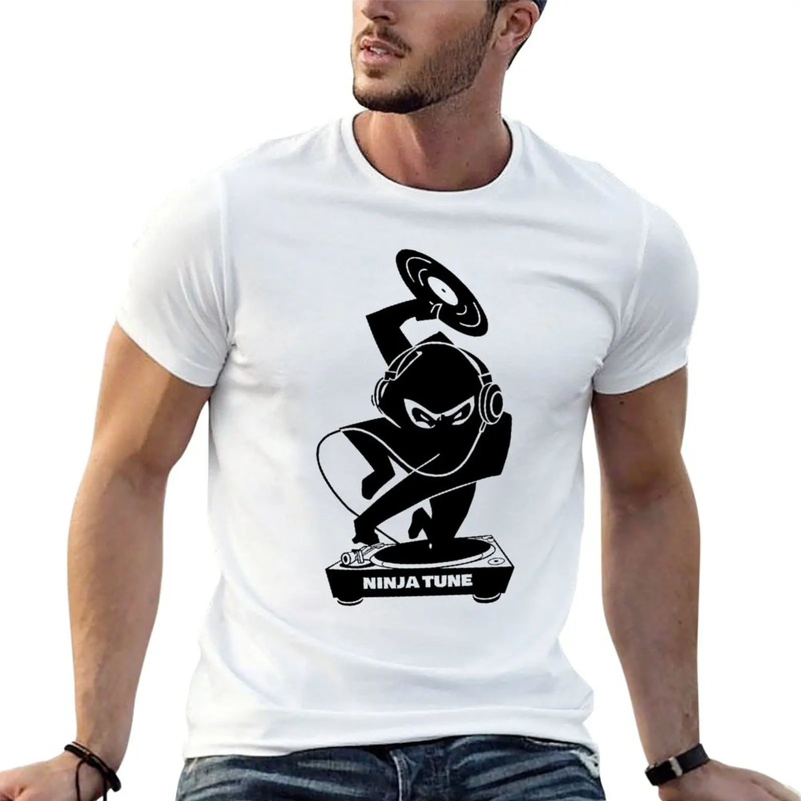 Ninja Tune logo 3 DJ (clear backgrounds) T-Shirt funny shirt cotton anime tshirt mens designer clothes