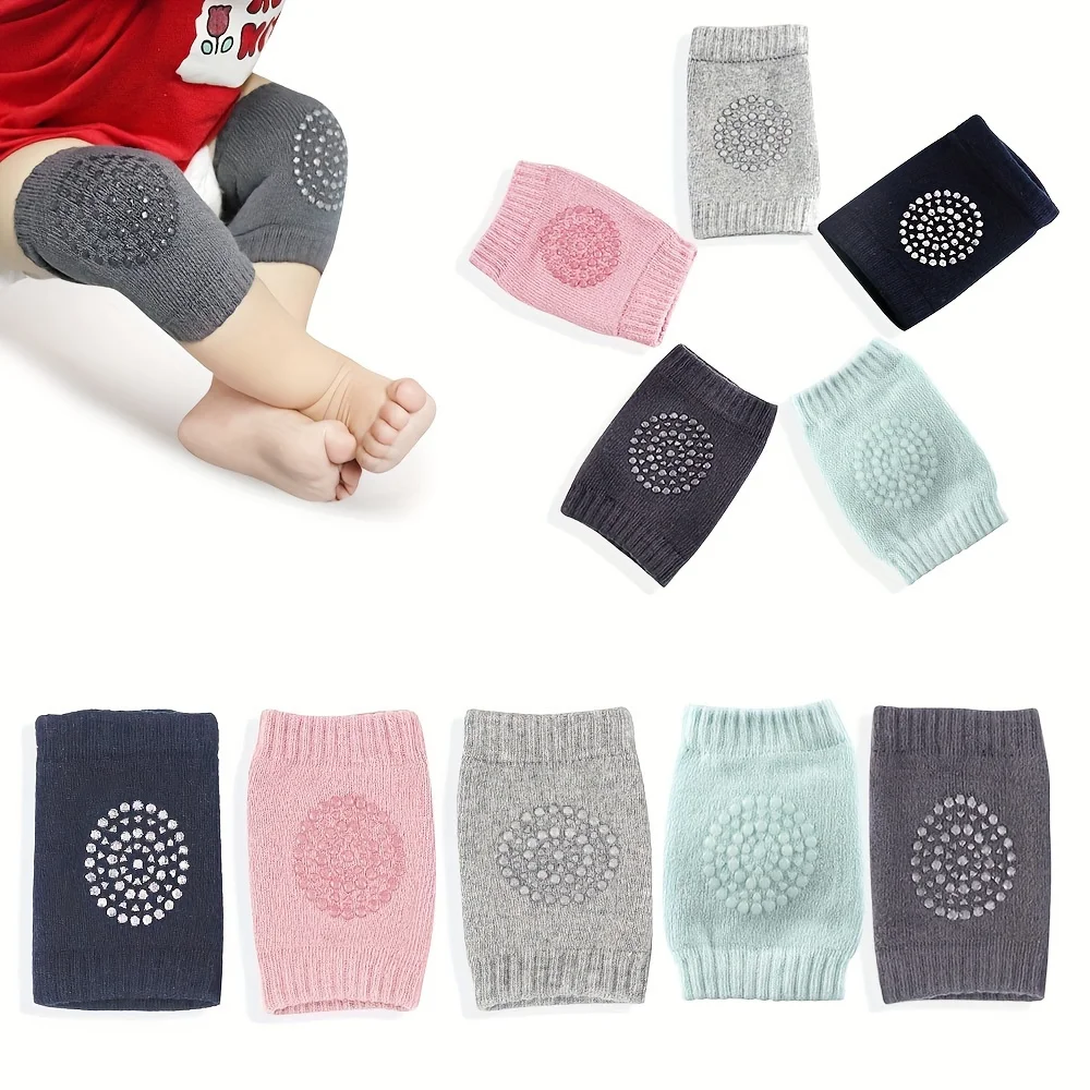 1 Pair Baby Knee Pads | Thin Summer Style Non-Slip Protective Gear for Crawling & Toddling