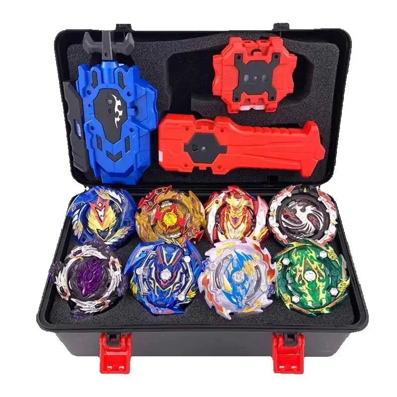 Takara Tomy Beyblade Burst Bey Blade Toy Metal Funsion Bayblade Set Storage Box with Handle Launcher Plastic Box Toys For