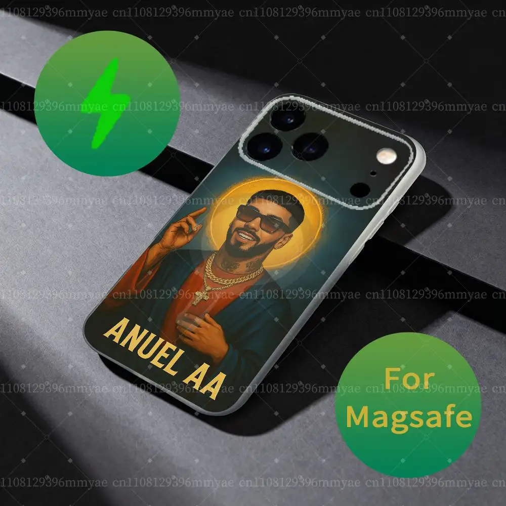 Rapper Anuel AA LLNM2 For Magsafe Magnetic Wireless Charge Case For iPhone 11,12,13,14,15,16,17,18 Air Pro Max Plus Cover