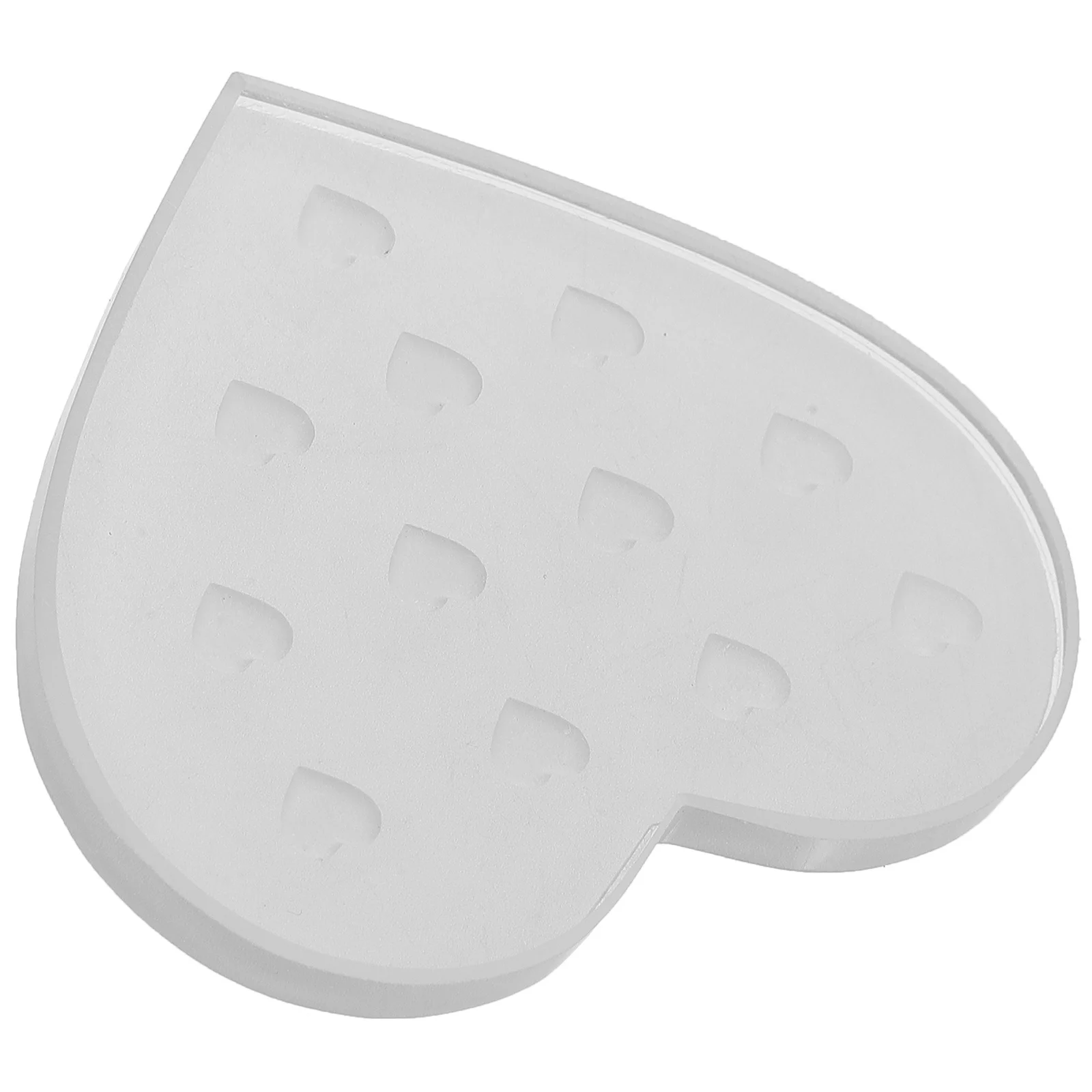 

Heart Shaped Glass Eyelash Grafting Plate Scratch Resistant Easy Clean Lightweight for Eyelash Extension Glue Storage Gasket Pad