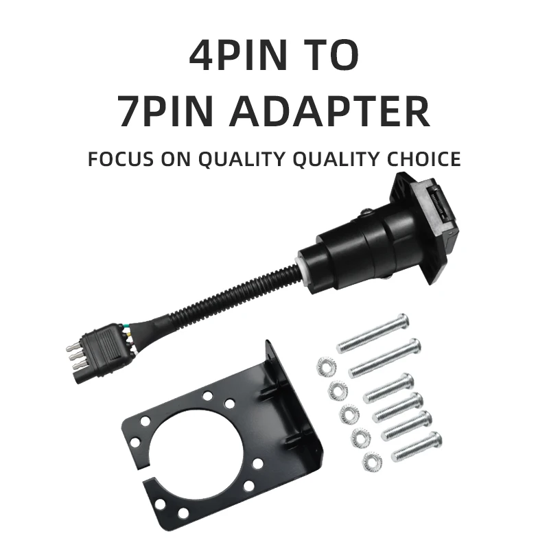 

American trailer plug 4 turn 7 pin connection wire with bracket UA1701K American 7-core RV power adapter