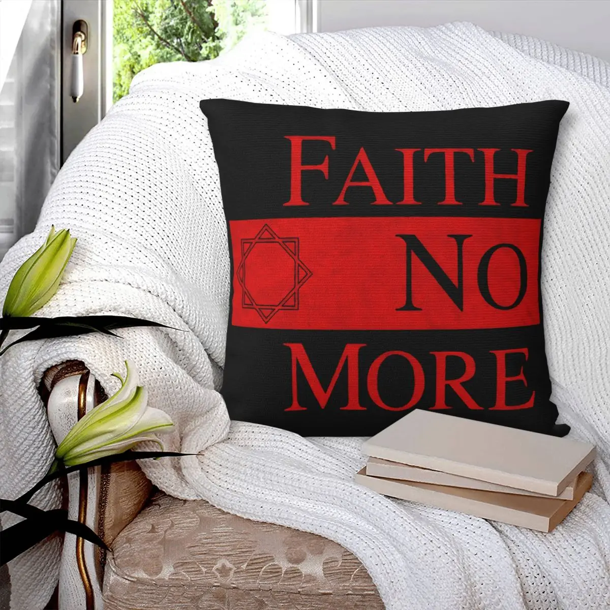 Faith No More Star Licensed Merch Pillowcase Cushion Soft Suitable For Sofa Customized Pillow Decoration Home Customizable