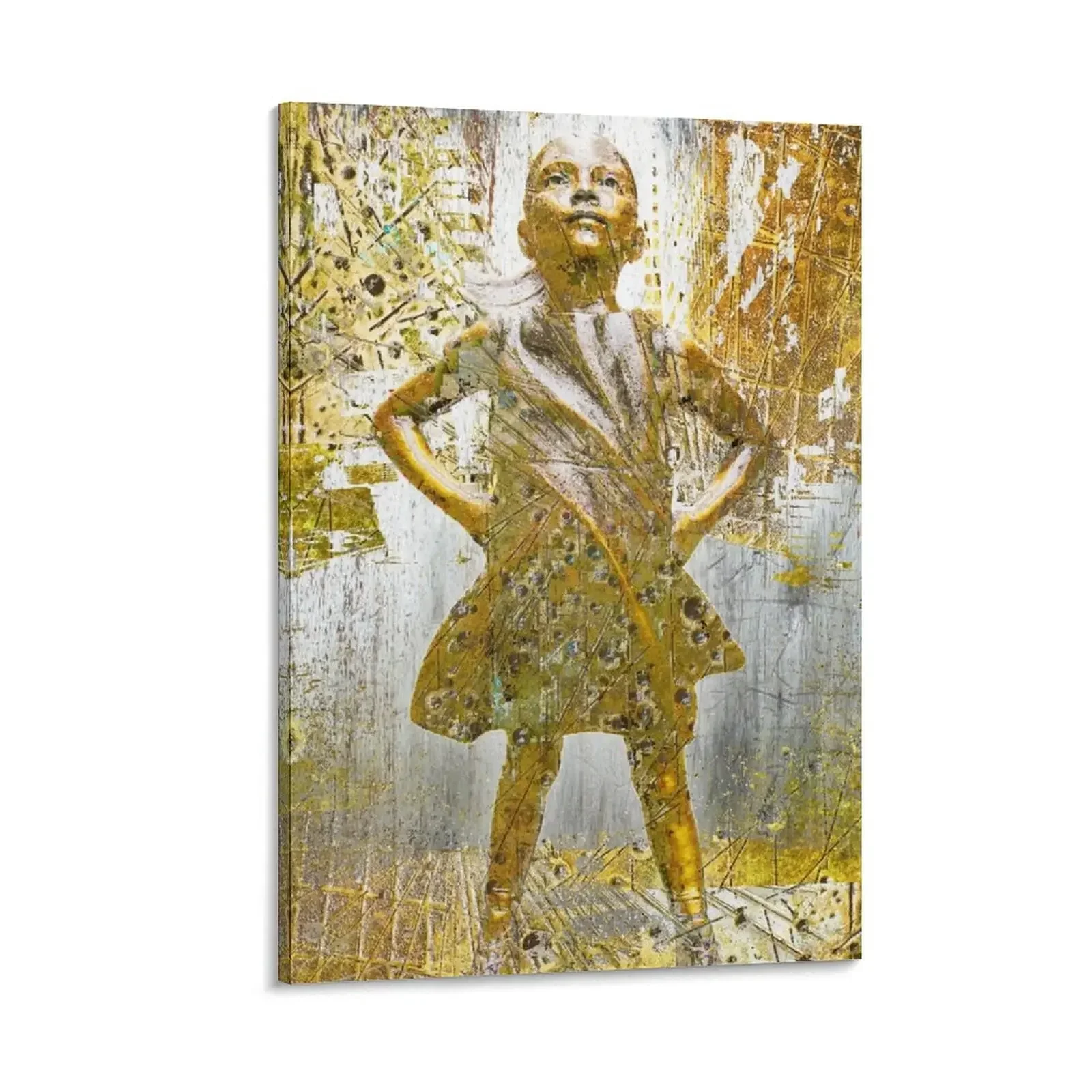 

Rise Fearless Girl Woman Women Female Canvas Painting vintage home decor bedrooms decor Wall paintings