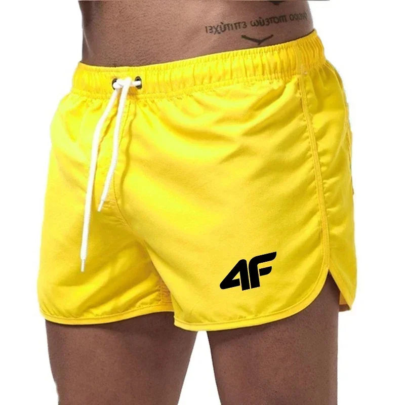 

2025 Men's Quick - Dry Beach Shorts with 4F Print Casual Swimming Trunks for Summer