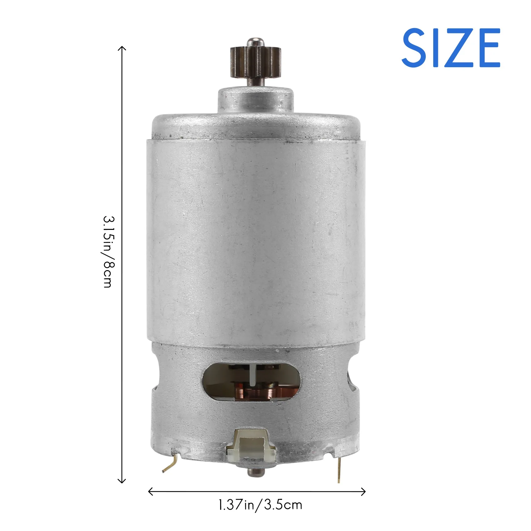 A50U DC Motor 18V for Children Electric Car,RC Ride, Baby Car Electric Motor RS550 Gearbox 12 Teeth Engine