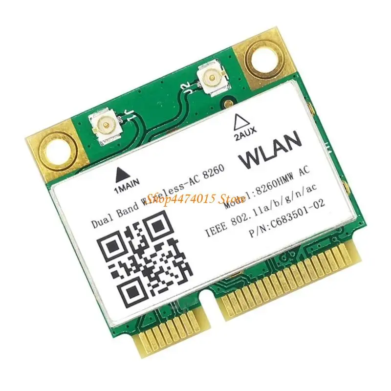 K1AA 8260 8260HMW 2.4 / 5 GHz Wireless 802.11a / g / n / AC BT 4.2 Half Mini PCI-E WiFi Carte