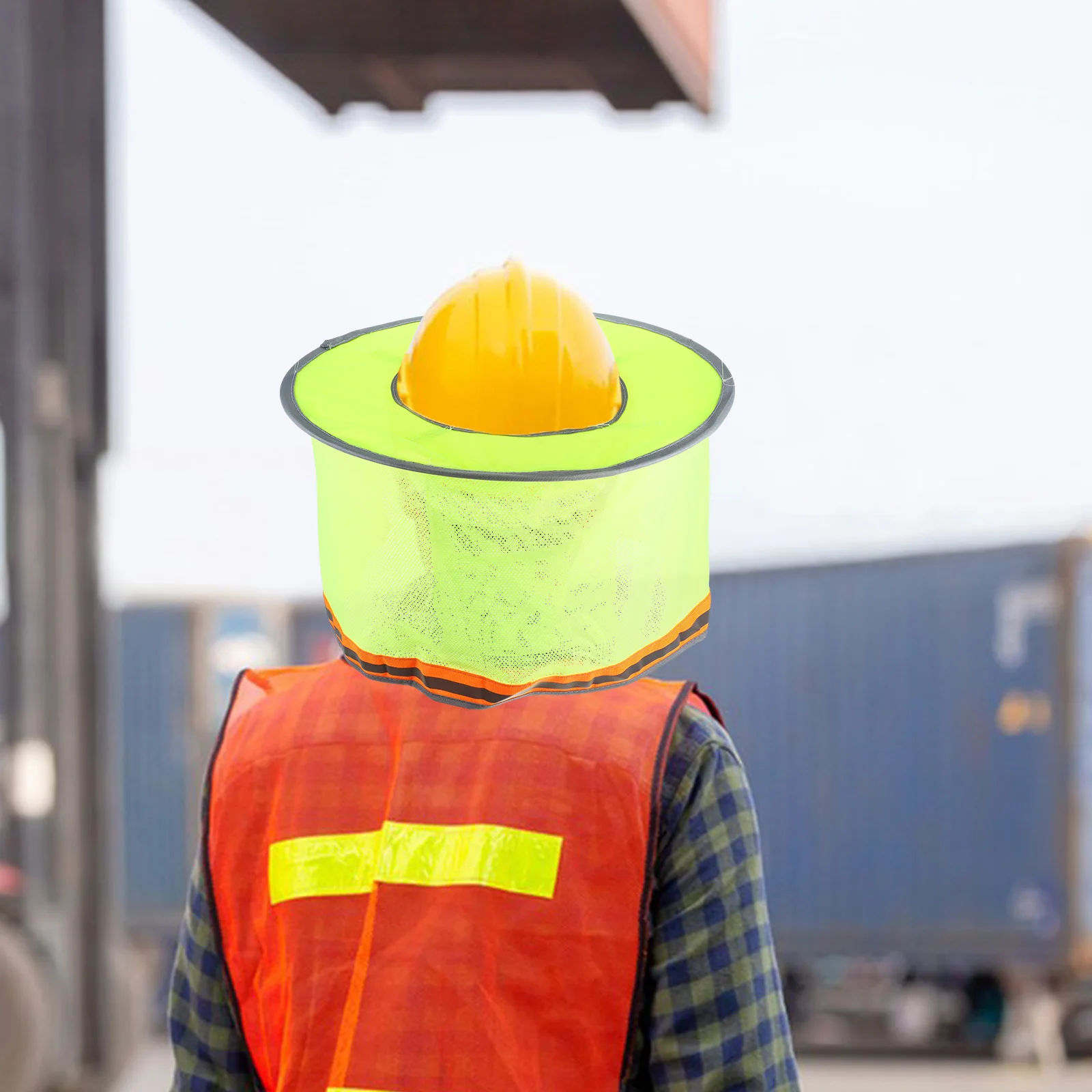 قبعة صلبة للشمس، حاجب كامل الحواف، هيكل عاكس، حماية العمل في الهواء الطلق، قبعة صلبة، ظل الشمس #5