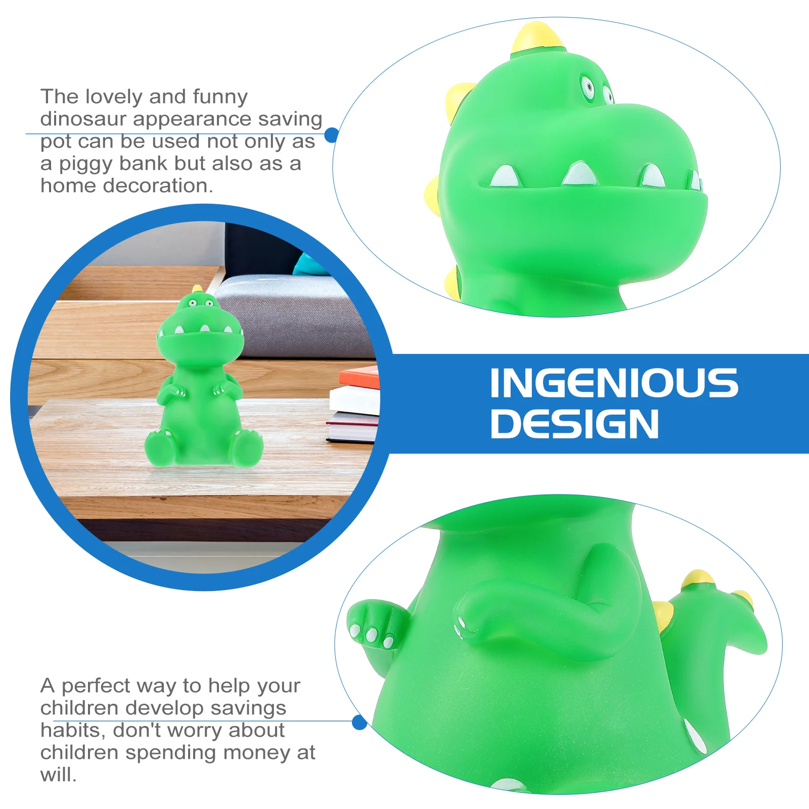 

Dinosaur Saving Large Capacity Kids Money Bank Money Pot Decor Creative Piggy Bank Change Container Home Decoration
