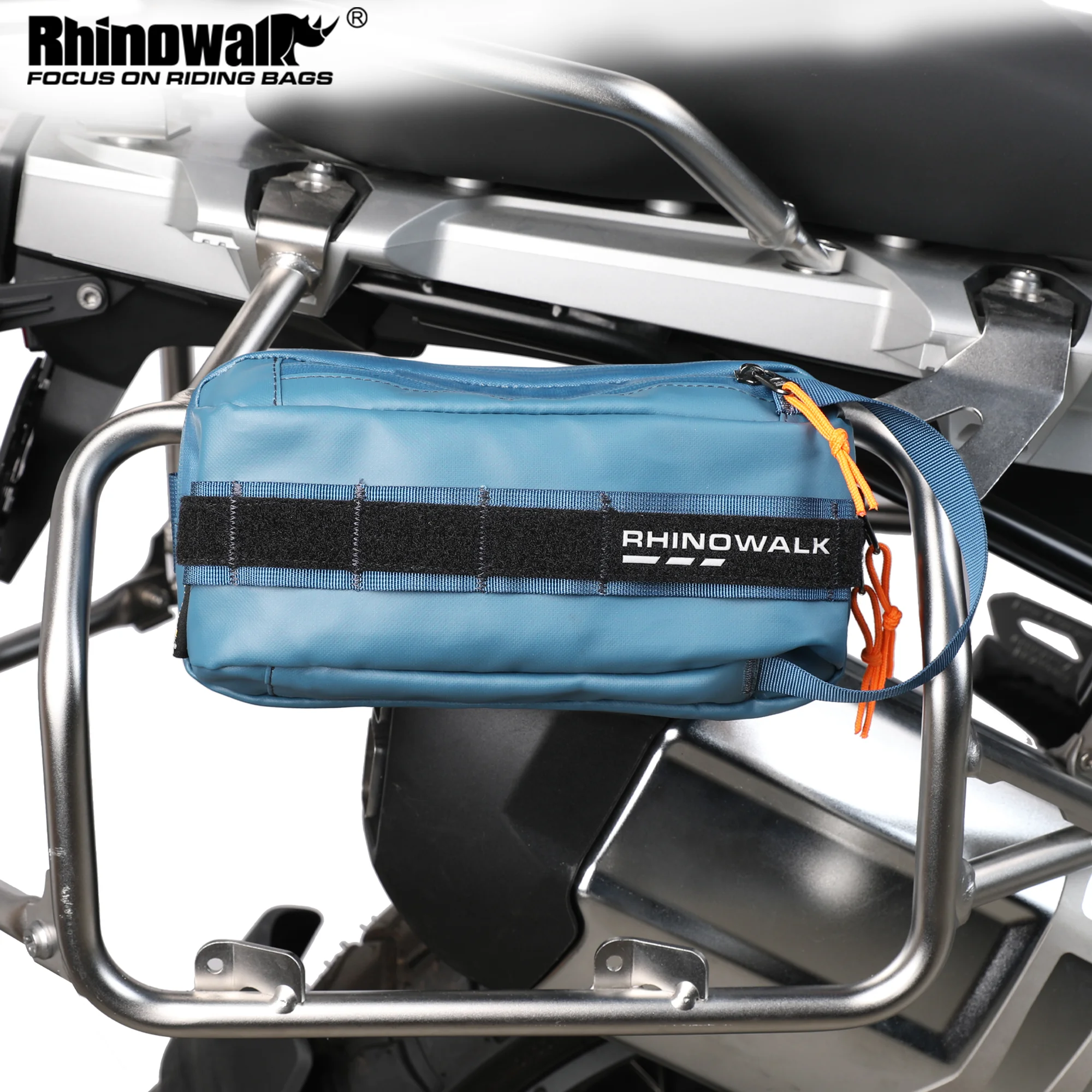 

Rhinowalk Motorcycle Bag 2.4L Moto Side Bag Tool Kit Saddle Bags Motorbike SideTool Bag Outdoor Luggage Bumper Crash Bar Pack