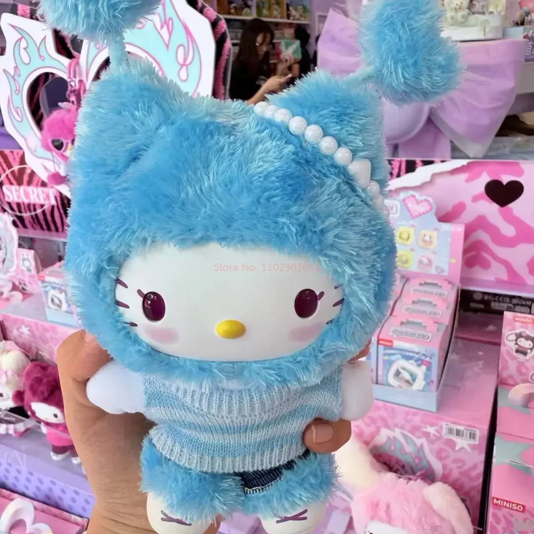 New Sanrio Blind Box Cute Cat Figure HelloKitty Plush Vinyl Doll Mystery Box Anime Figures Cartoon Collection Model Toy