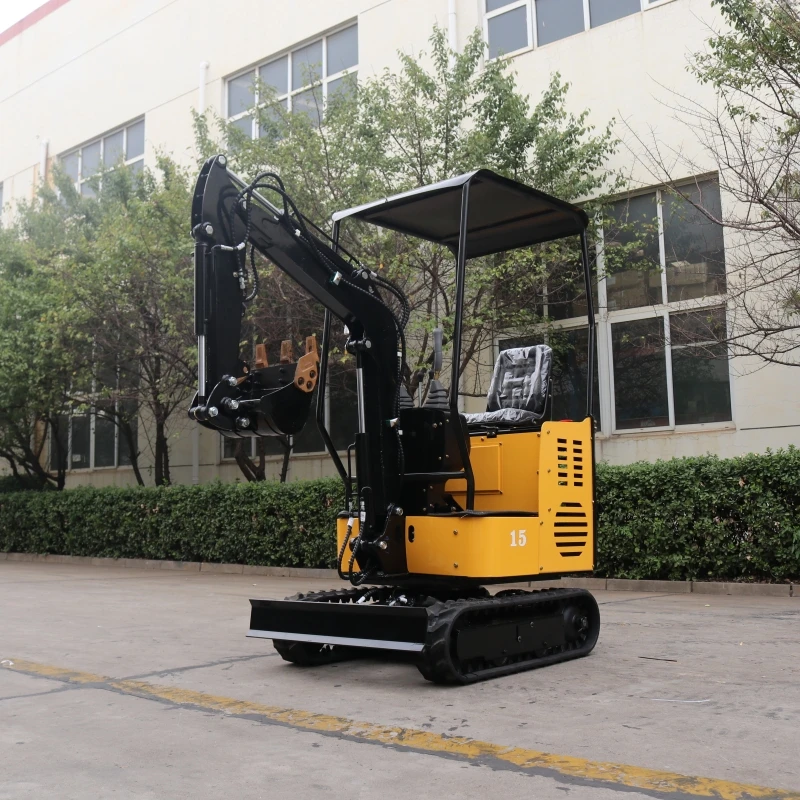 Chinese factory produces new small 1ton excavators that can be in engineering construction and orchard construction