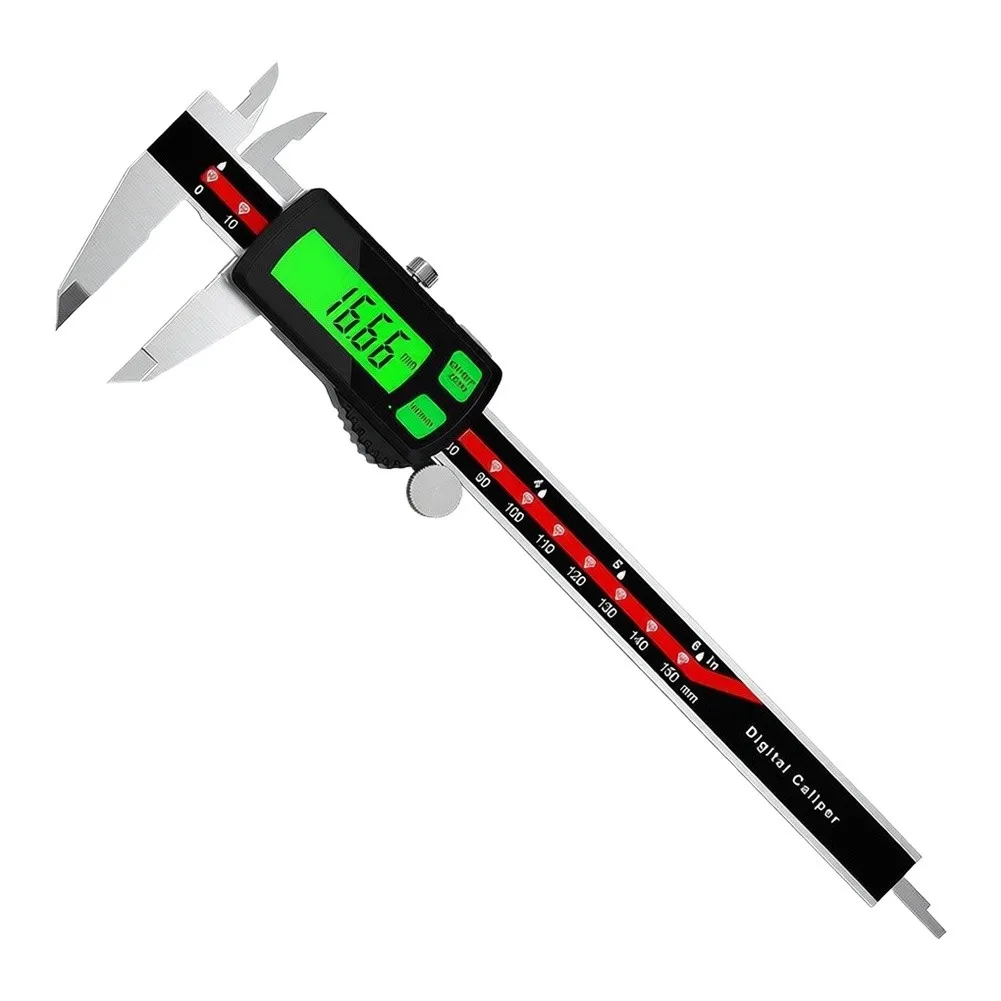Large Screen Caliper Stainless Steel Caliper For Precise Engineering Tasks 0.01mm Resolution Low-light Visibility