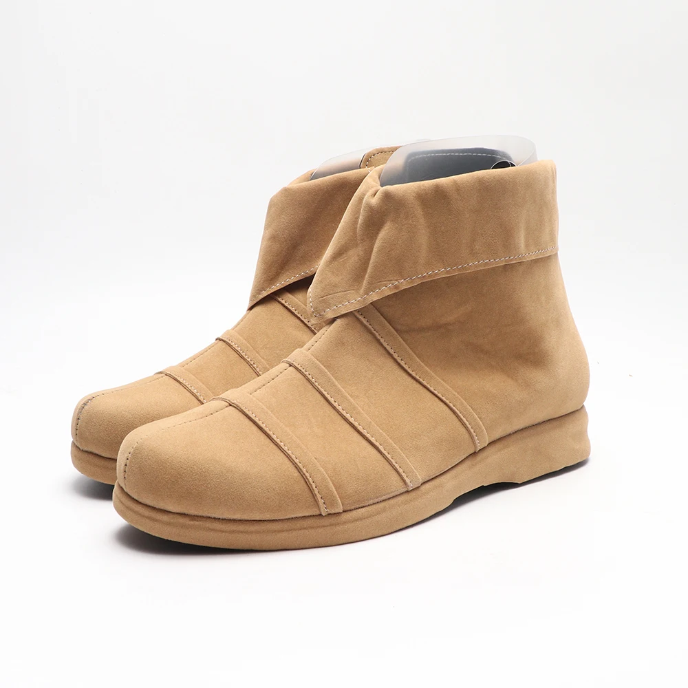 Fantasy Film Peter Cosplay Pan Schuhe Stiefel Halloween Männer Frauen Braun Kurze Stiefel Nach Maß