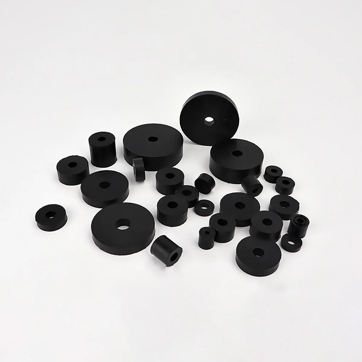 High Elastic Circular Rubber Shock Absorber Pad / Fan Coil Shock Washer