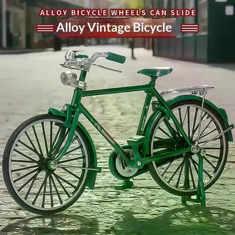 Xm1Set 합금 1:10 모델 미니 레트로 합금 자전거 다이캐스트 산악 금속 자전거 인플레이션 펌프 포함 장난감 컬렉션 선물