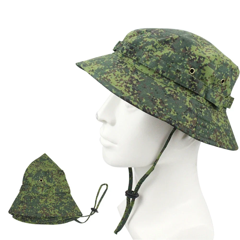 Tactical Camouflage Boonie Hats Summer Bucket Hat Men Women Outdoor Hunting Hiking Fishing Climbing Cap Fashion Flat Hats