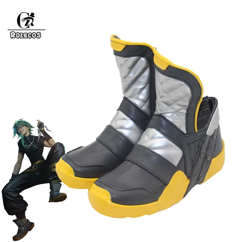 

FC6ROLECOS Game LOL HEARTSTEEL Ezreal Cosplay Shoes Flat Men Zipper Sports Shoes Halloween Party Male Shoes @ FC8!