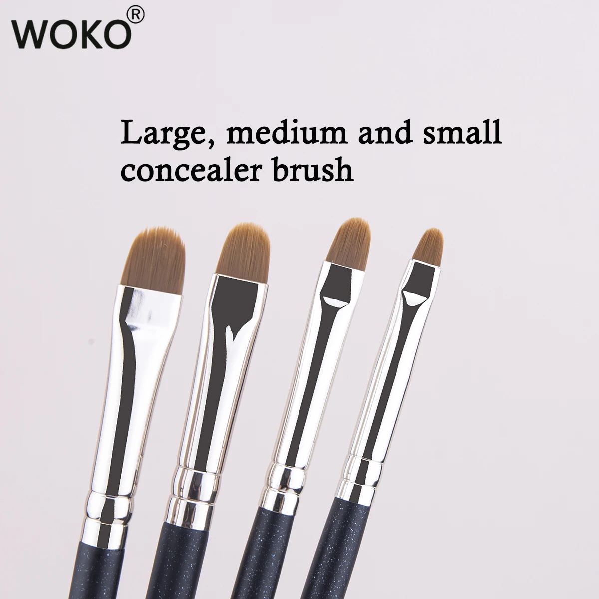 4 Sizes Available Concealer Makeup Brush Small Flat Concealer Brush Gel Eyeliner Brush Detail Concealer Makeup Tool