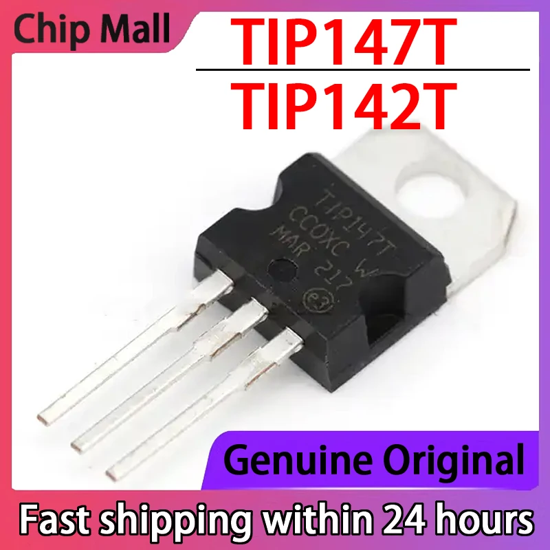 10PCS Original TIP142T TIP147T Triode Three-end Voltage Regulator Fitting T1P142T