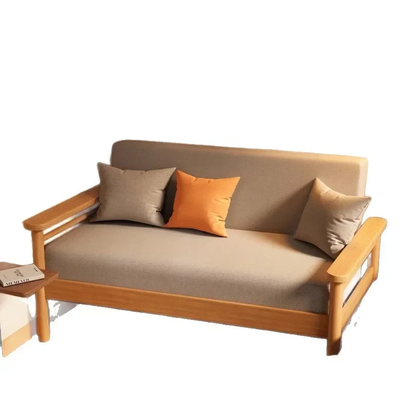 

Sofa living room new modern simple small apartment fabric sofa rental room simple double straight sofa