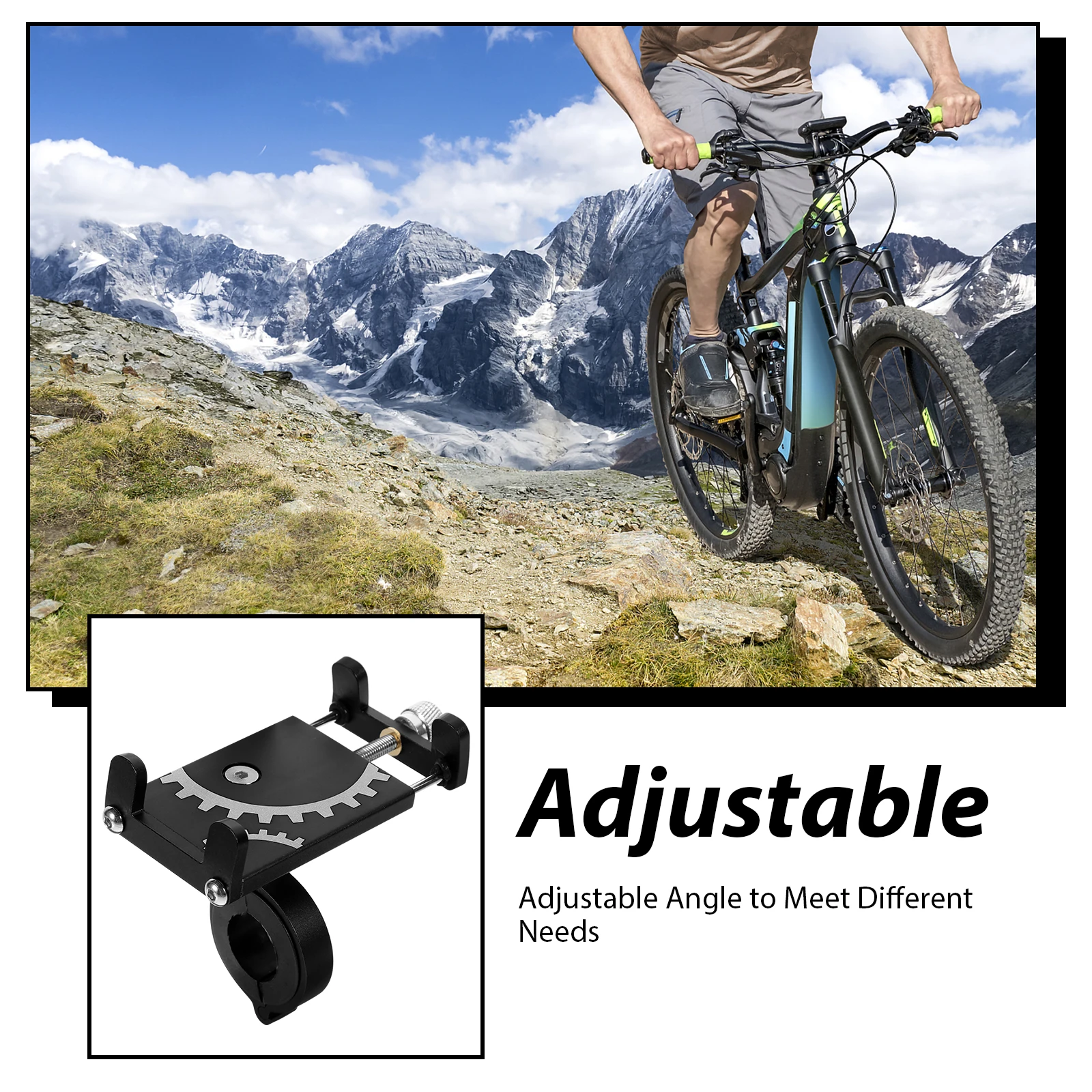 

Держатель для телефона из алюминиевого сплава для руля велосипеда, кронштейн для навигации, крепление для велосипеда, держатель для телефона для скутера, многофункциональный портативный