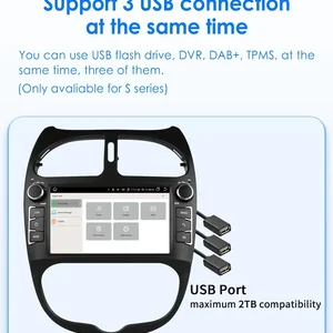 Hizpo 7862 2Din Android 13 Car Radio for Peugeot 206 206cc 206SW 2000-2008 Automatic Multimedia Reporter GPS Autoradio Carplay Navi 6 Main Sales onboard Computer Peugeot 206 - №1