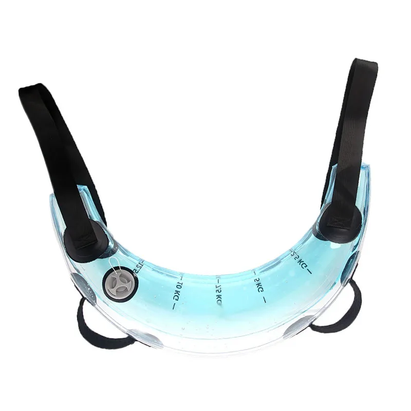 Crescent Adjustable Water Weight Bag Transparent Aqua Training Bag with Scale Portable Dynamic Resistance Fitness Equipment