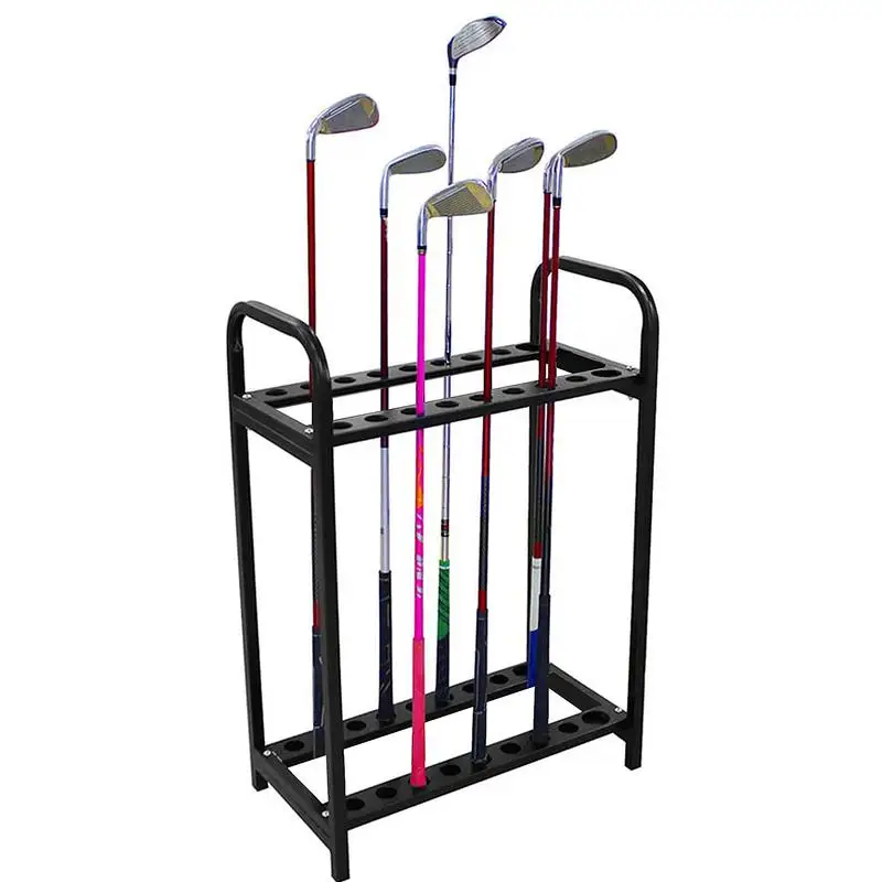 

Easy To Assemble And Disassemble High Capacity 18 Holes Golf Clubs Holder Display Rack Golf Supplies